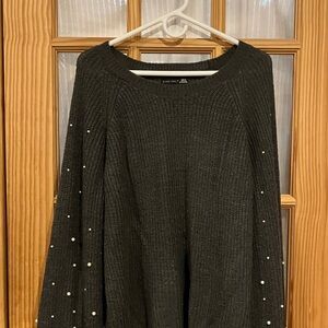 Black Tape Charcoal Knit Sweater